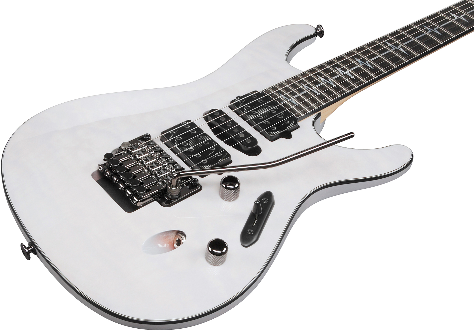 Ibanez Nita Strauss Jivax2 Gh Jap Signature Hsh Dimarzio Fr Eb - Ghost - Guitare Électrique Forme Str - Variation 2