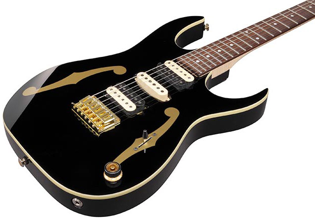Ibanez Paul Gilbert Pgm50 Bk Premium Signature Hsh Dimarzio Ht Rw - Black - Guitare Électrique Signature - Variation 2