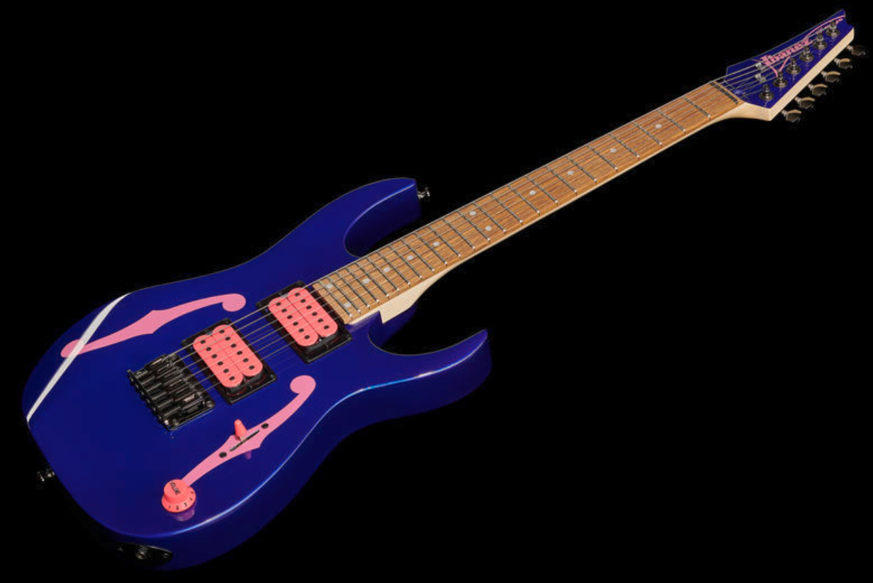 Ibanez Paul Gilbert Pgmm11 Jb Signature 3/4 Hh Ht Jat - Jewel Blue - Guitare Électrique Enfant - Variation 1