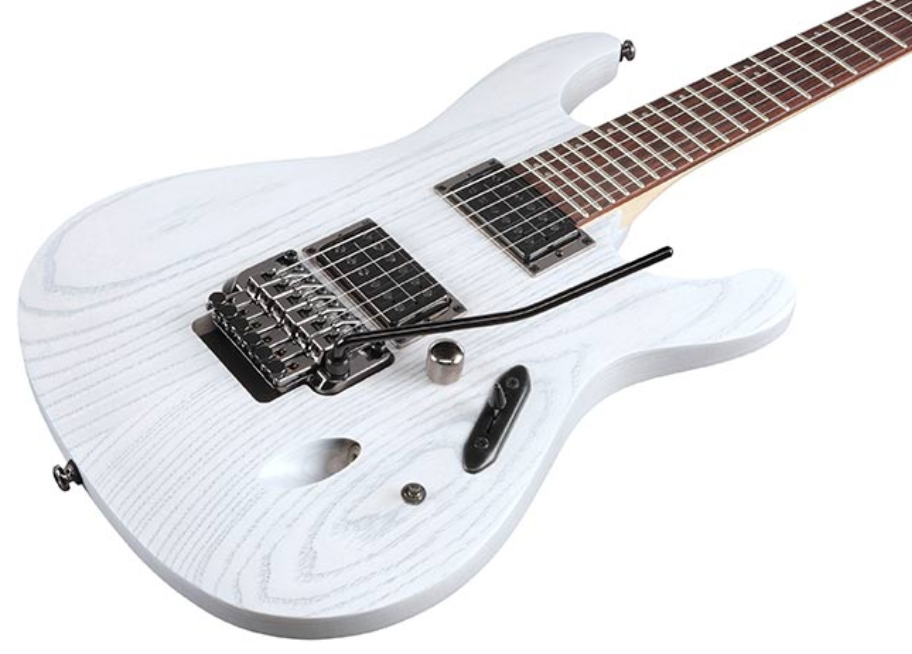 Ibanez Paul Waggoner Pwm20 Signature Hh Fr Rw - White Stain - Guitare Électrique Forme Str - Variation 2