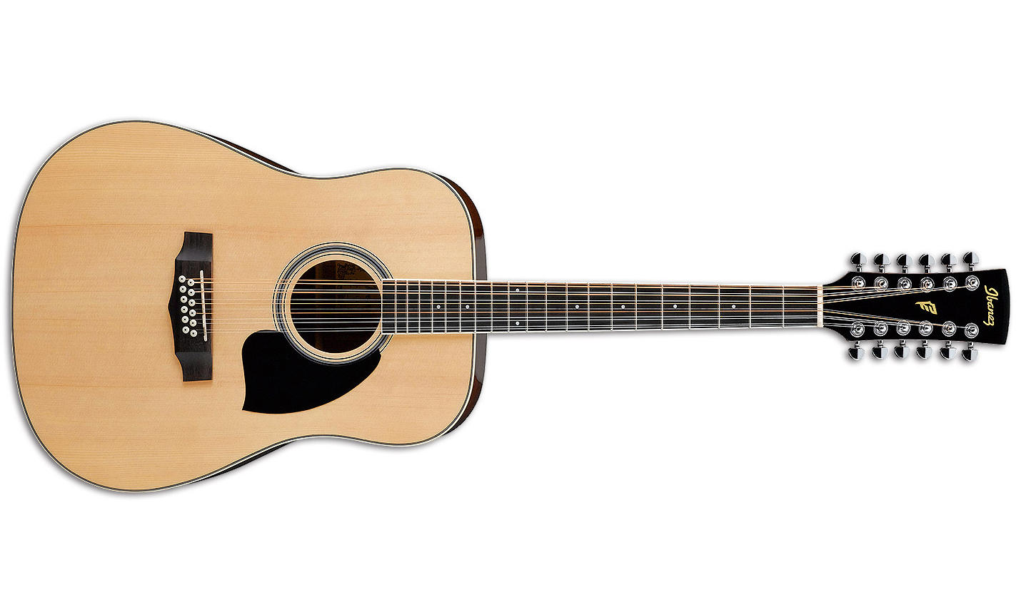 Ibanez Pf1512 Nt Dreadnought 12c Epicea Acajou Lau - Natural - Guitare Acoustique - Variation 1