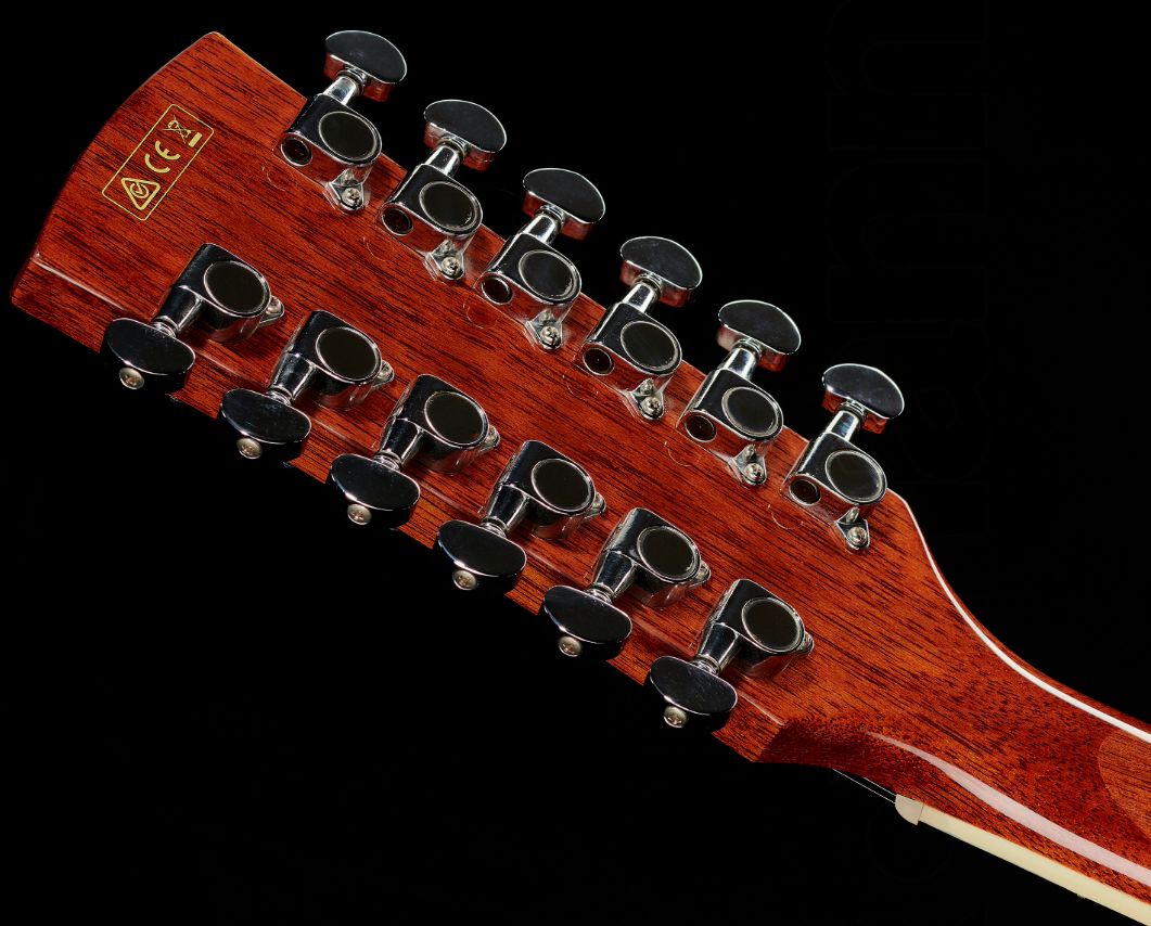 Ibanez Pf1512ece Nt Performance Dreadnought Cw 12c Epicea Acajou Lau - Natural - Guitare Folk - Variation 5