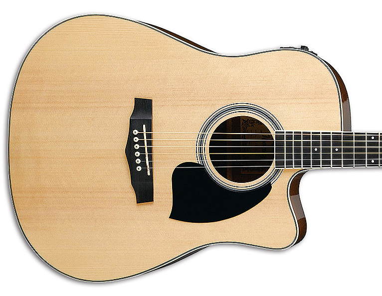 Ibanez Pf15ece Nt Dreadnought Cw Epicea Acajou Lau - Natural - Guitare Electro Acoustique - Variation 2