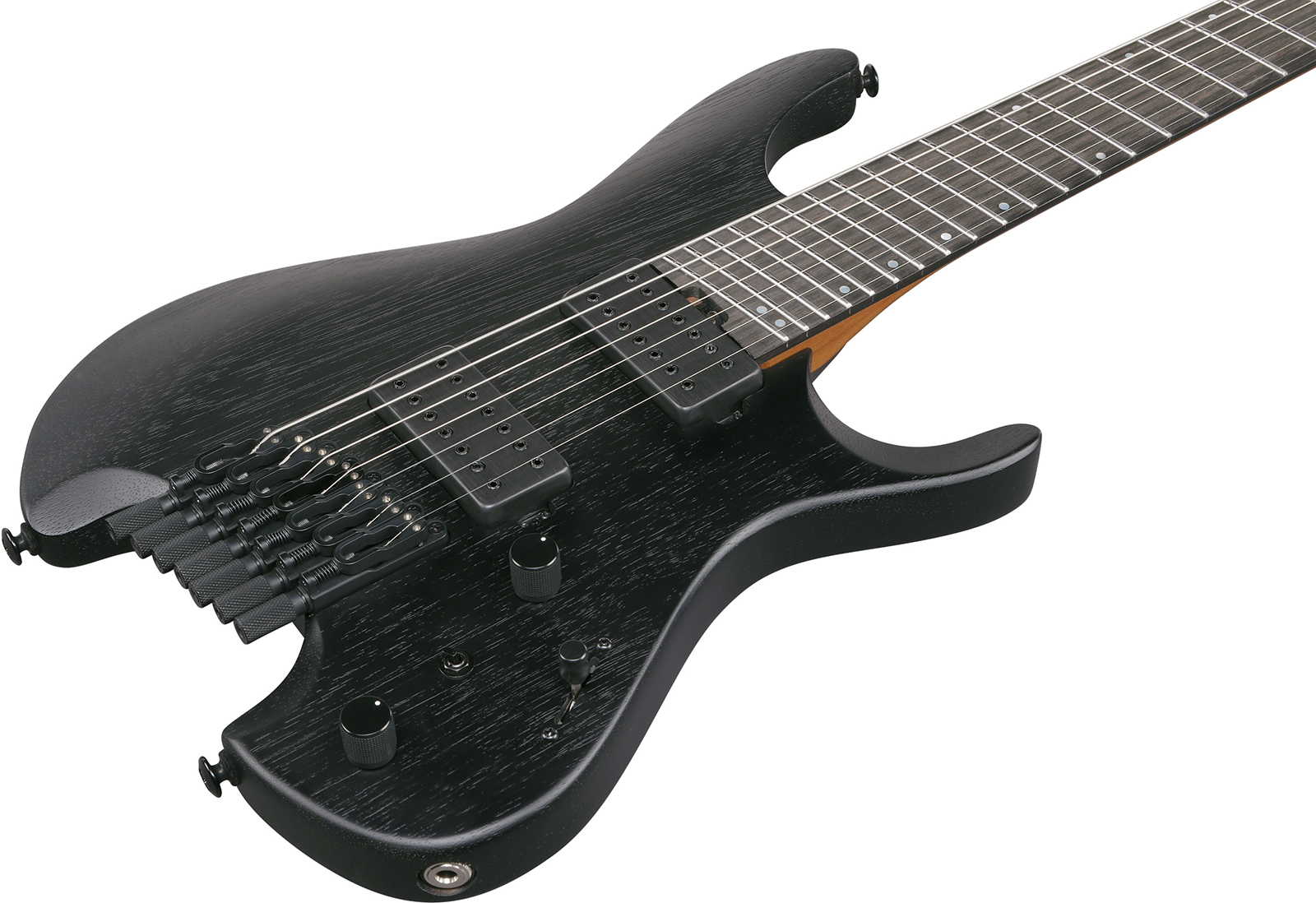 Ibanez Qx527b Wk Quest 7c 2h Ht Eb - Weathered Black - Guitare Électrique Double Cut - Variation 2