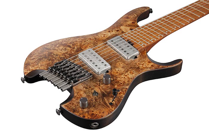 Ibanez Qx527pb Abs Quest 7c Hh Ht Mn - Antique Brown Stained - Guitare Électrique Multi-scale - Variation 2