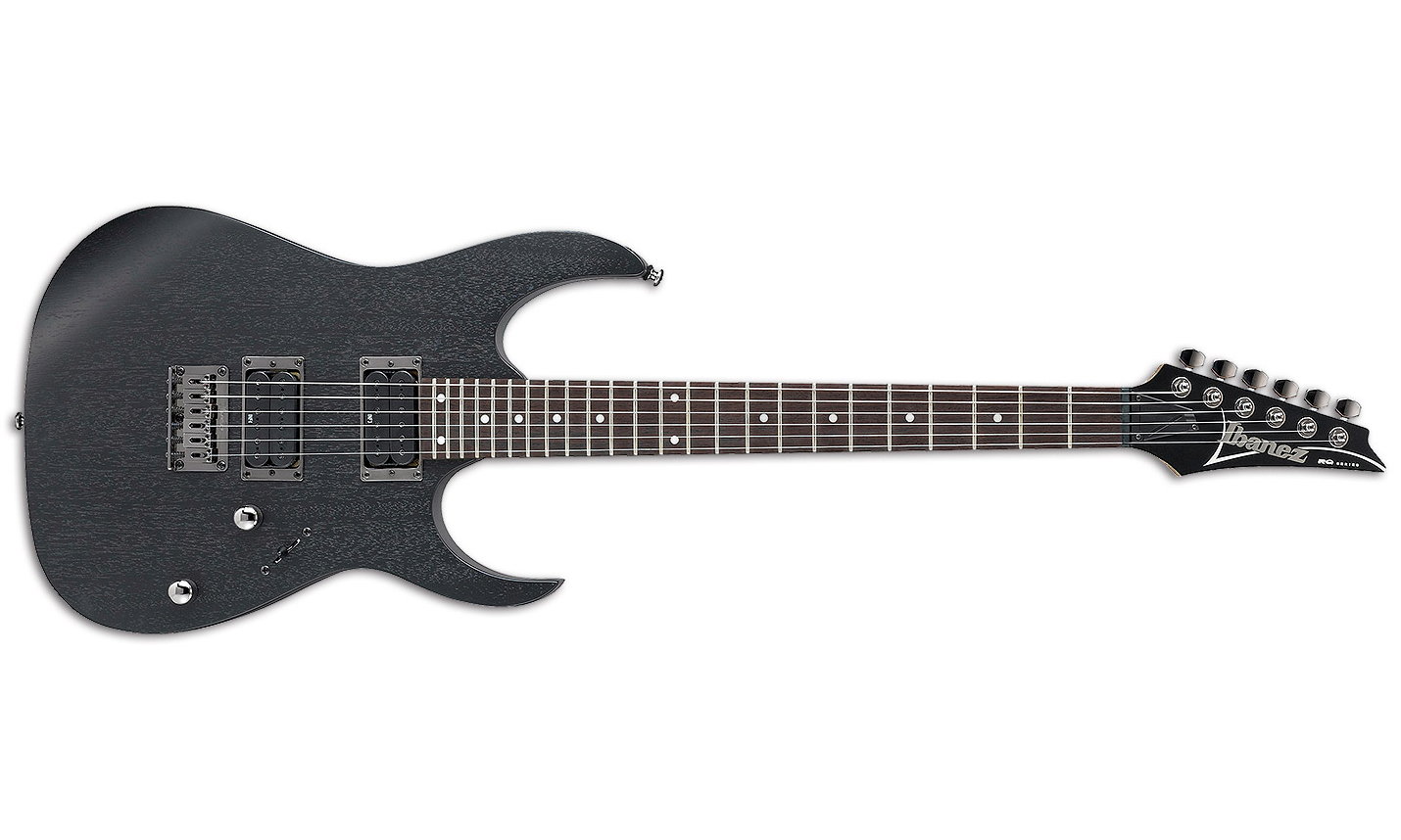 Ibanez Rg421 Wk Hh Ht Rw - Weathered Black - Guitare Électrique Forme Str - Variation 1