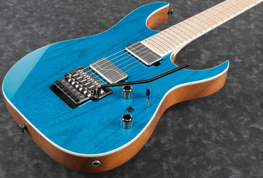 Ibanez Rg5120m Fcn Prestige Japon Hh Fishman Fluence Fr Mn - Frozen Ocean - Guitare Électrique Forme Str - Variation 1