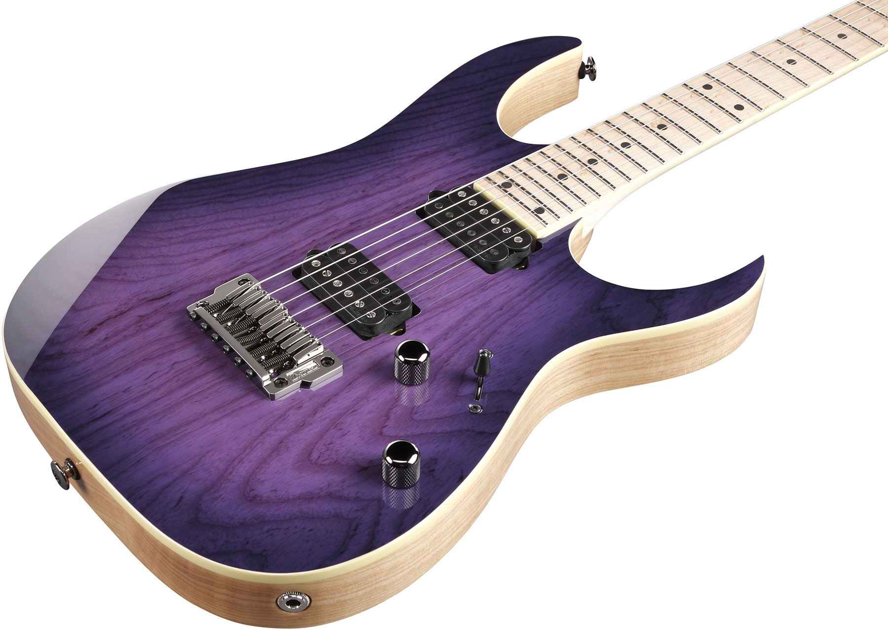 Ibanez Rg652ahmfx Rpb Prestige Jap Hh Dimarzio Ht Mn - Royal Plum Burst - Guitare Électrique Forme Str - Variation 2