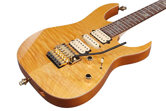 Ibanez Rg8570em Nt J.custom Jap Hsh Dimarzio Fr Rw - Natural - Guitare Électrique Forme Str - Variation 2