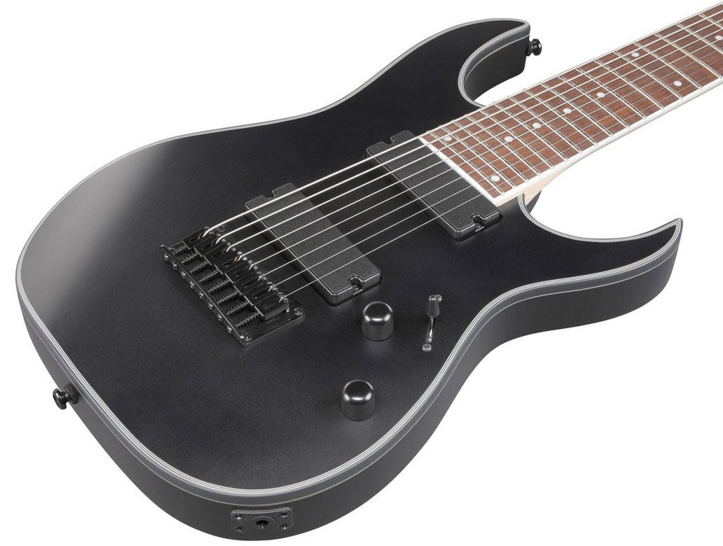 Ibanez Rg8ex Bkf Standard 8c 2h Ht Jat - Black Flat - Guitare Électrique Baryton - Variation 2