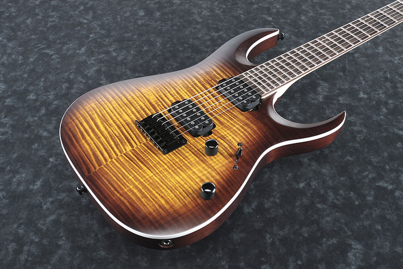 Ibanez Rga42fm Def Standard Hh Ht Rw - Dragon Eye Burst - Guitare Électrique Forme Str - Variation 1