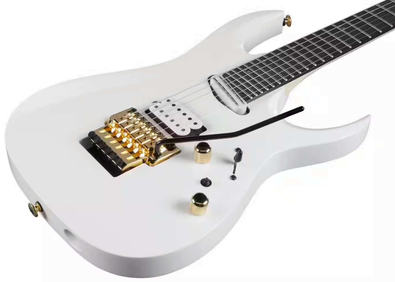 Ibanez Rga622xh Wh Axe Design Lab Jap 2h Trem Eb - White - Guitare Électrique Forme Str - Variation 1