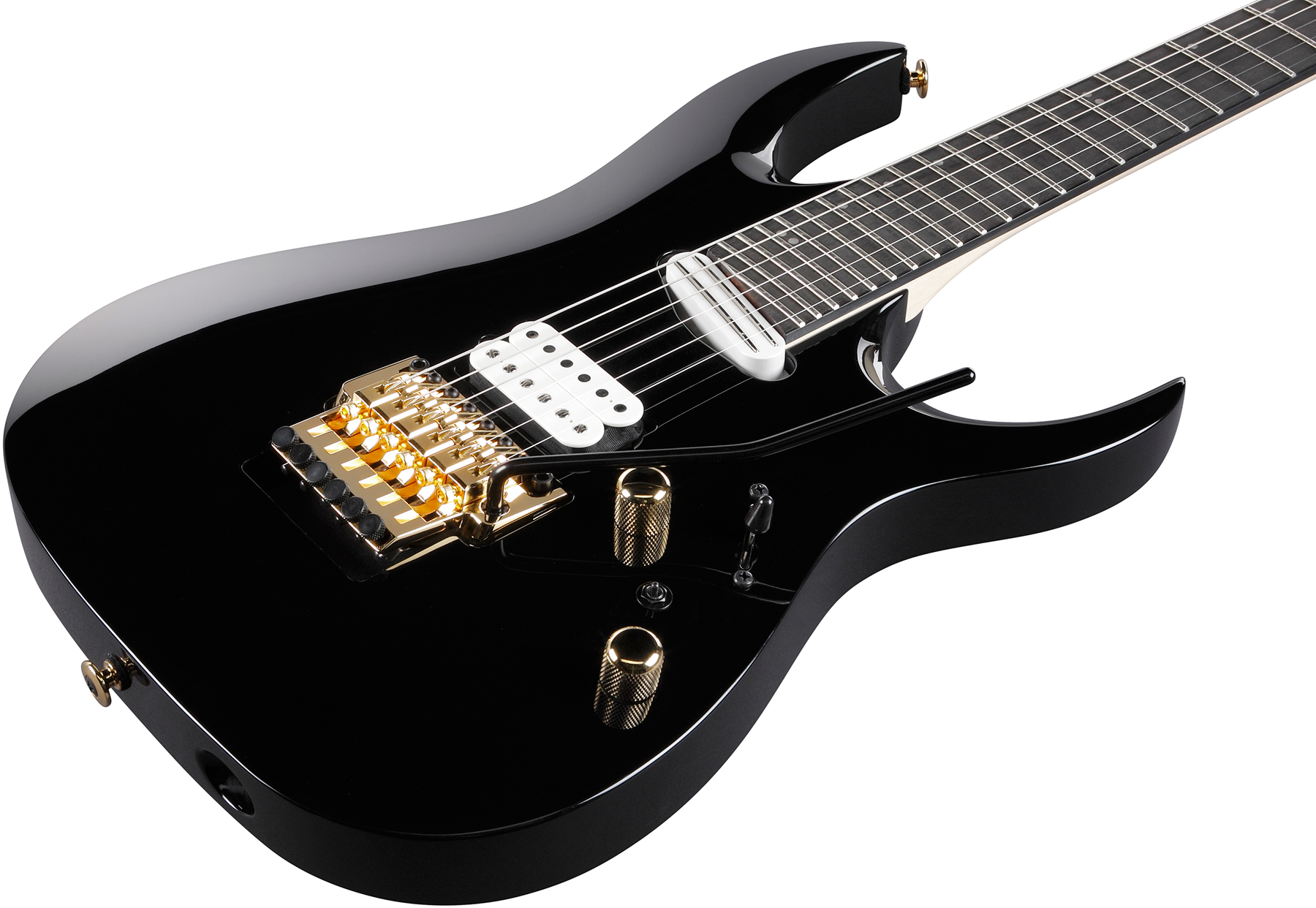 Ibanez Rga622xh Bk Prestige Jap 2h Dimarzio Fr Eb - Black - Guitare Électrique Forme Str - Variation 2
