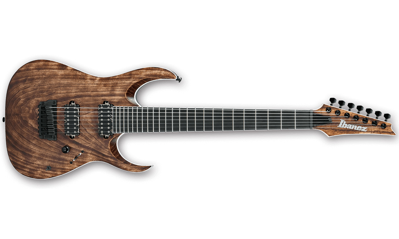 Ibanez Rgaix7u Abs Iron Label 7-cordes Hh Ht - Antique Brown Stained - Guitare Électrique 7 Cordes - Variation 1