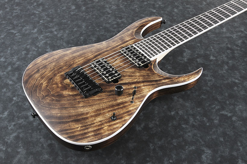 Ibanez Rgaix7u Abs Iron Label 7-cordes Hh Ht - Antique Brown Stained - Guitare Électrique 7 Cordes - Variation 2