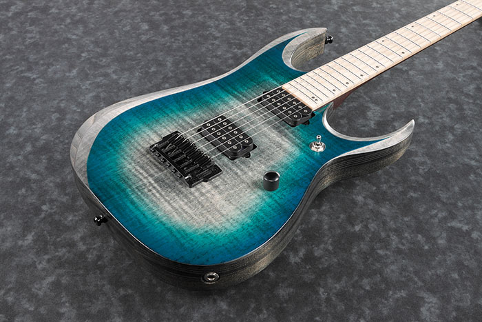 Ibanez Rgd61al Ssb Axion Label Hh Dimarzio Ht Mn - Stained Sapphire Blue Burst - Guitare Électrique Double Cut - Variation 2