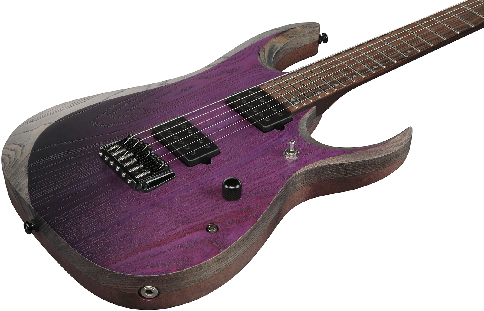 Ibanez Rgd621ah Mnf Iron Label Baryton 2h Dimarzio Ht Eb - Midnight Shade Flat - Guitare Électrique Baryton - Variation 2
