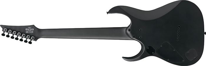 Ibanez Rgdrb71 Bkf Iron Label 7c Baryton 2h Dimarzio Ht Eb - Black Flat - Guitare Électrique Baryton - Variation 1