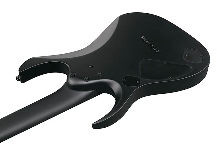 Ibanez Rgdrb71 Bkf Iron Label 7c Baryton 2h Dimarzio Ht Eb - Black Flat - Guitare Électrique Baryton - Variation 3