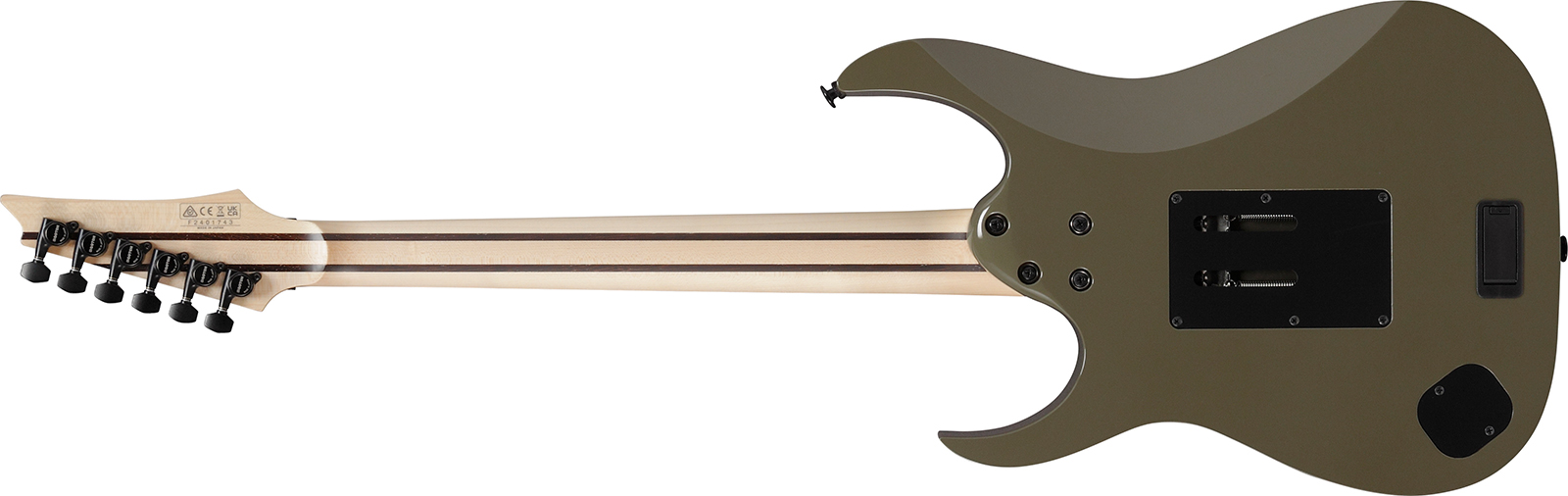 Ibanez Rgr5130r Km Prestige Jap 2h Fishman Fluence  Fr Rw - Khaki Metallic - Guitare Électrique Forme Str - Variation 1