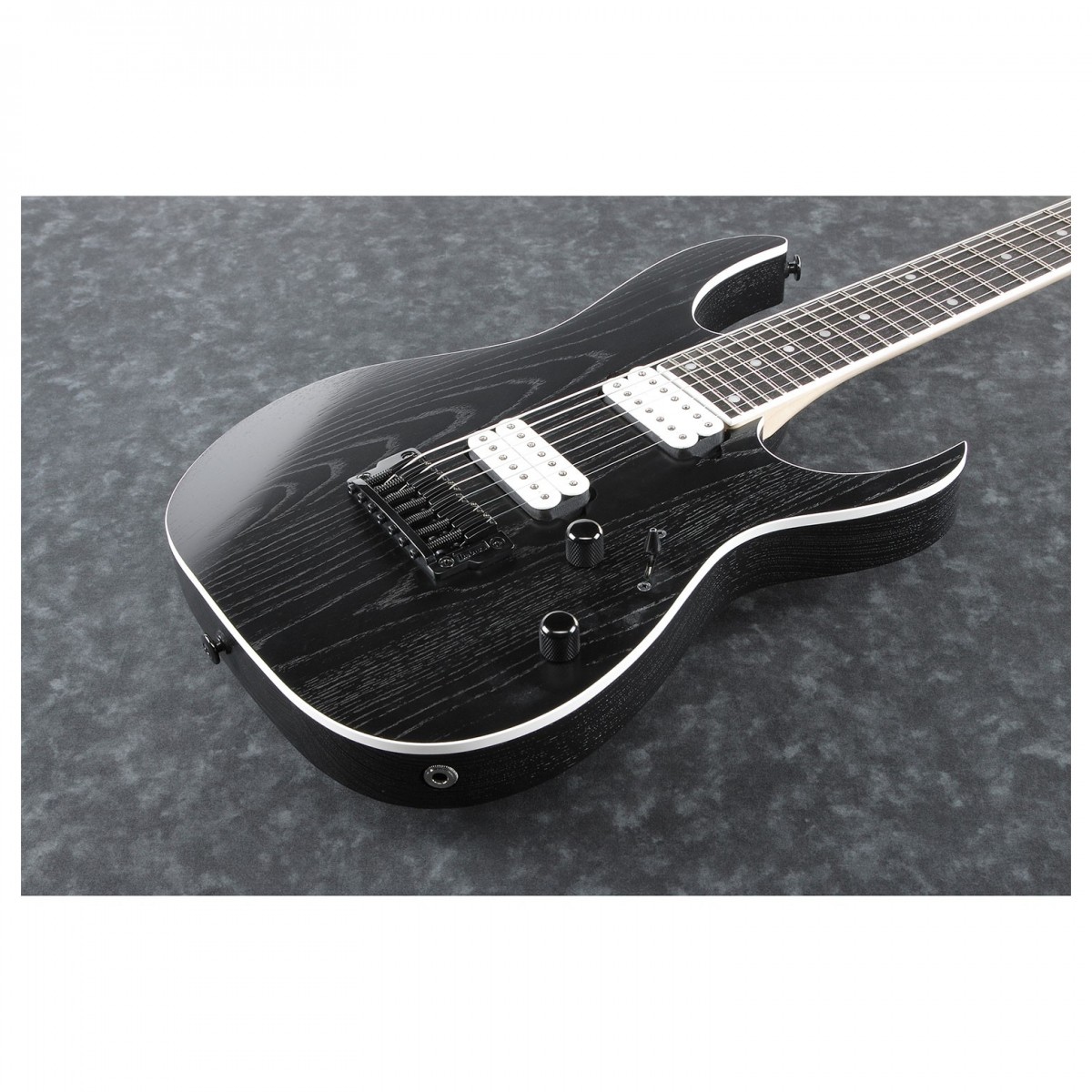 Ibanez Rgr752ahbf Wk Prestige Jap 7c 2h Dimarzio Ht Eb - Weathered Black - Guitare Électrique 7 Cordes - Variation 2