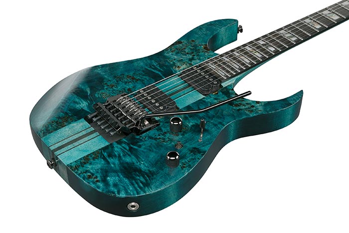Ibanez Rgt1220pbk Col Premium 2h Dimarzio Fr Eb - Cosmic Blue Low Gloss - Guitare Électrique Forme Str - Variation 2