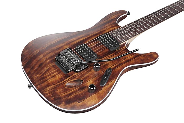 Ibanez S520ah Abs Sabre Premium 2h Trem Rw - Antique Brown Stained - Guitare Électrique Forme Str - Variation 2