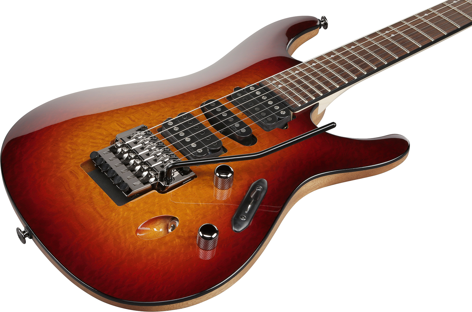 Ibanez S6670sk Stb Prestige Jap Hsh Dimarzio Fr Rw - Sunset Burst - Guitare Électrique Forme Str - Variation 2