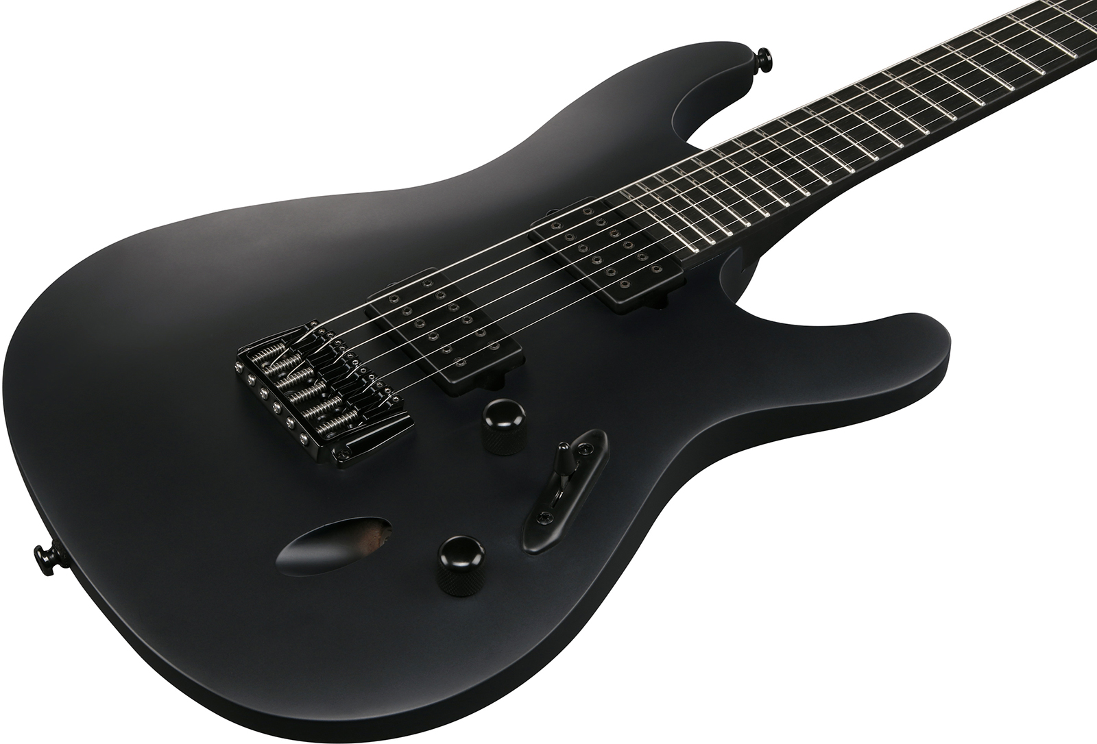 Ibanez S721rb Bkf Iron Label 2h Ht Eb - Black Flat - Guitare Électrique Forme Str - Variation 2