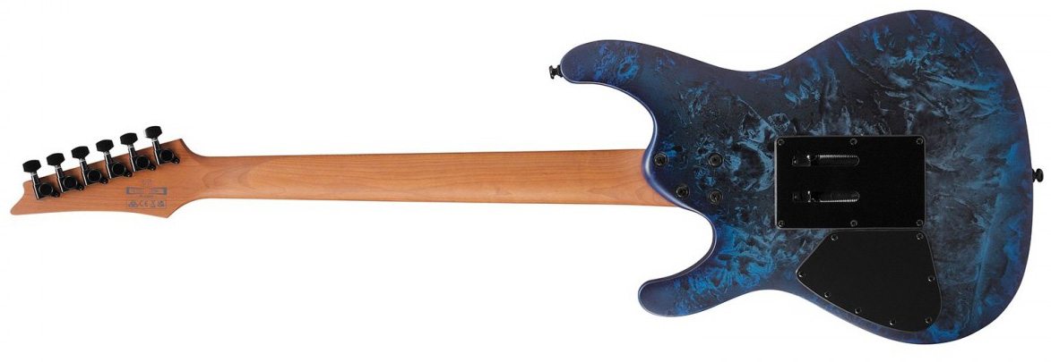 Ibanez S770 Czm Sabre Standard Hsh Dimarzio Fr Rw - Cosmic Blue Frozen Matte - Guitare Électrique Forme Str - Variation 1