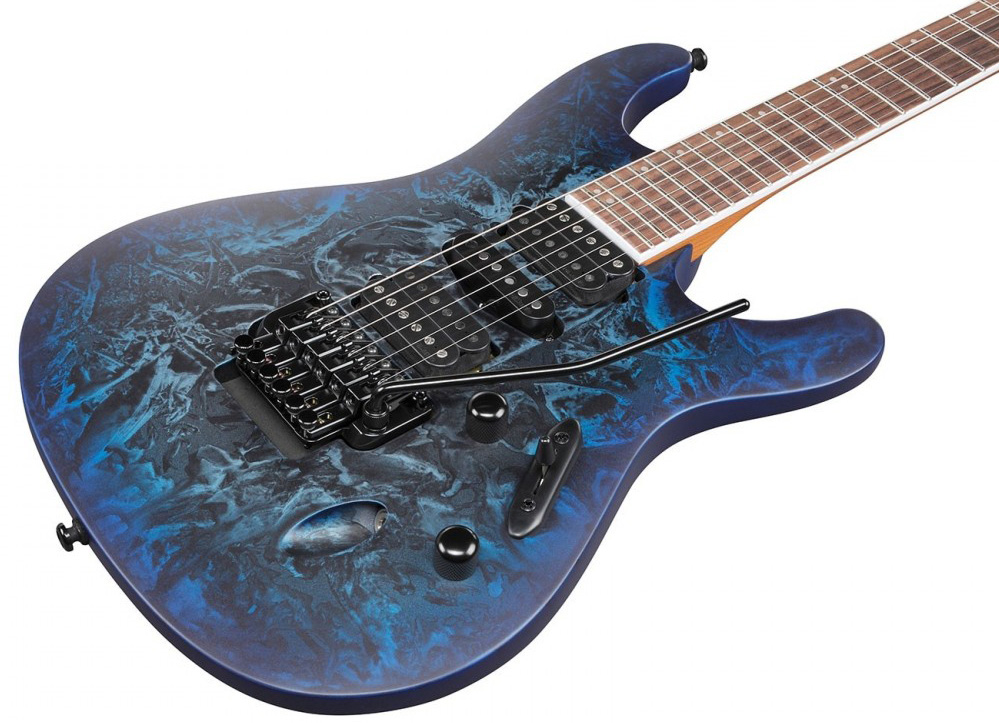 Ibanez S770 Czm Sabre Standard Hsh Dimarzio Fr Rw - Cosmic Blue Frozen Matte - Guitare Électrique Forme Str - Variation 2
