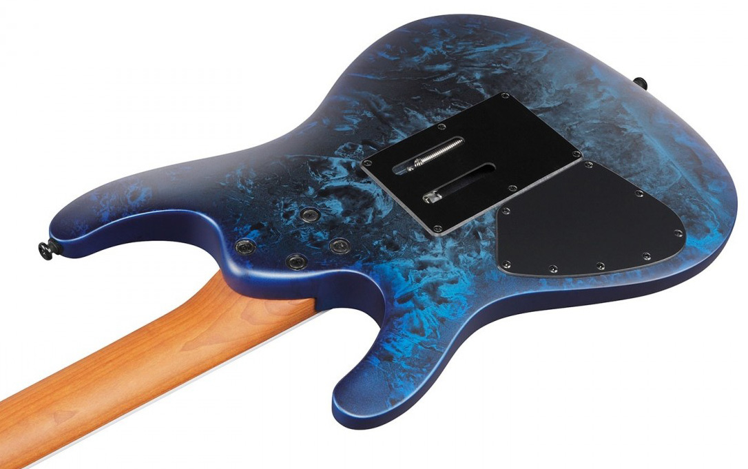 Ibanez S770 Czm Sabre Standard Hsh Dimarzio Fr Rw - Cosmic Blue Frozen Matte - Guitare Électrique Forme Str - Variation 3