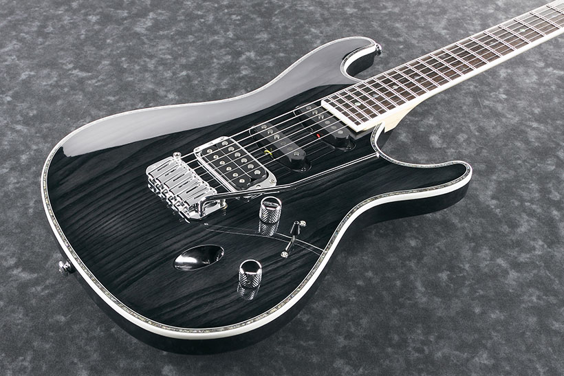 Ibanez Sa360ah Stk Hss Trem Nzp - Stained Black - Guitare Électrique Forme Str - Variation 1