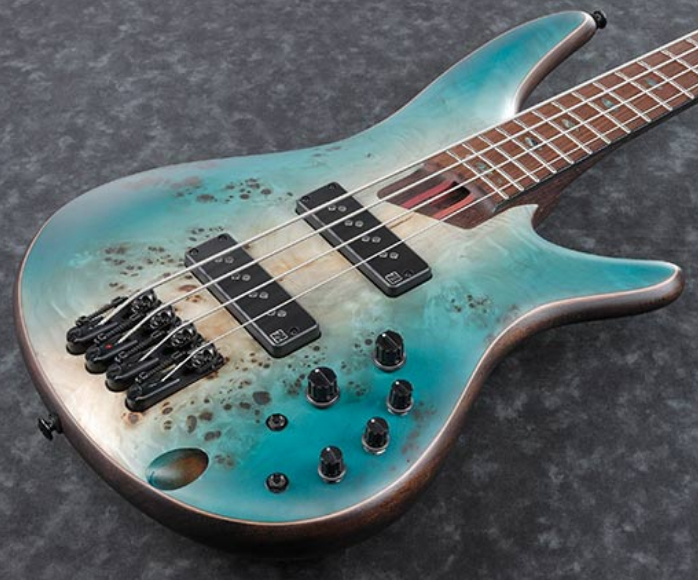 Ibanez Sr1600b Chf Premium Active Pp - Caribbean Shoreline Flat - Basse Électrique Solid Body - Variation 2