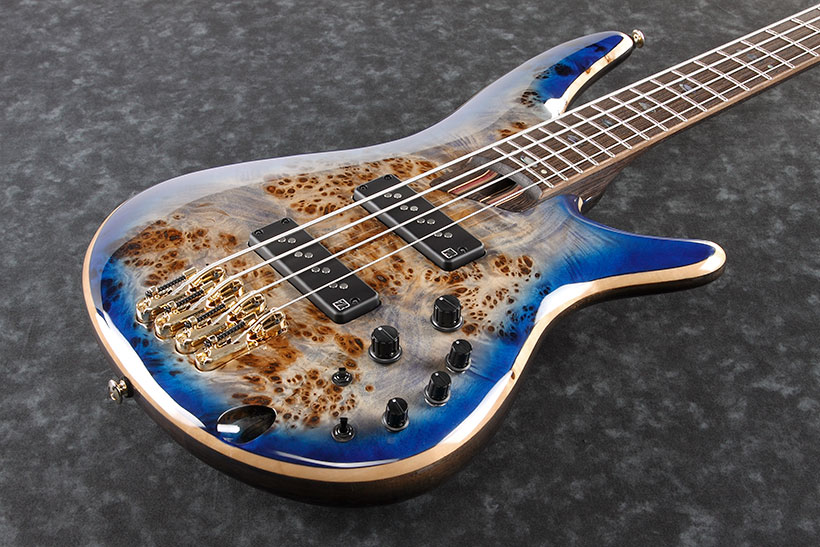 Ibanez Sr2600e Cbb Premium Active Jat - Cerulean Blue Burst - Basse Électrique Solid Body - Variation 1