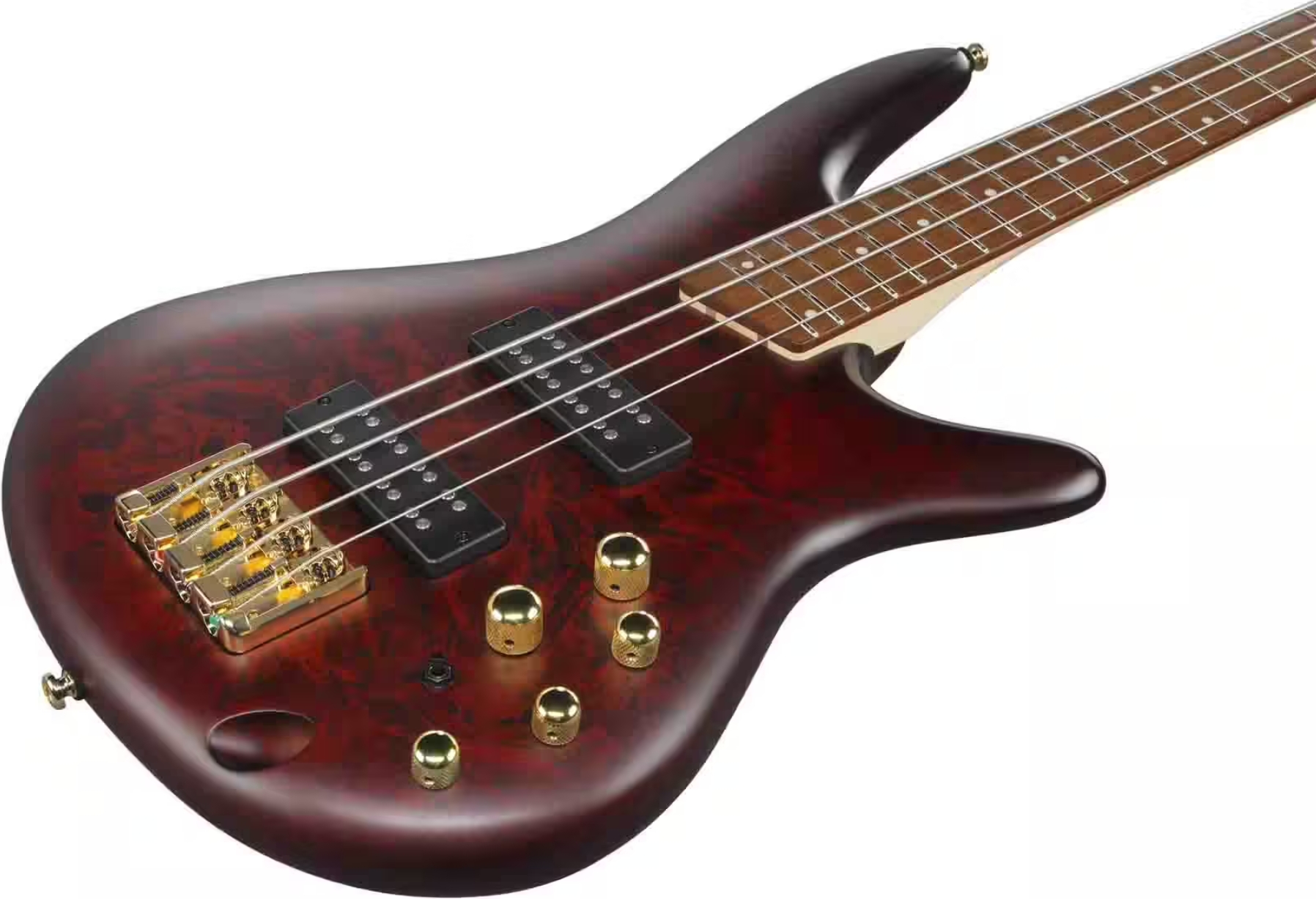 Ibanez Sr300edx Wzm Standard Active Jat - Wine Red Frozen Matte - Basse Électrique Solid Body - Variation 2