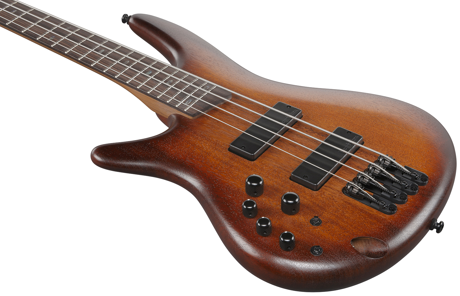 Ibanez Sr500al Mhl Standard Gaucher Active Bartolini Rw - Mahogany Brown Burst Low Gloss - Basse Électrique Solid Body - Variation 2