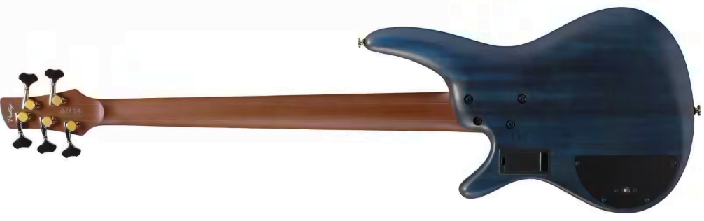 Ibanez Sr6605 Gfb Prestige Jap 5c Active Rw - Ghost Fleet Blue Burst - Basse Électrique Solid Body - Variation 1