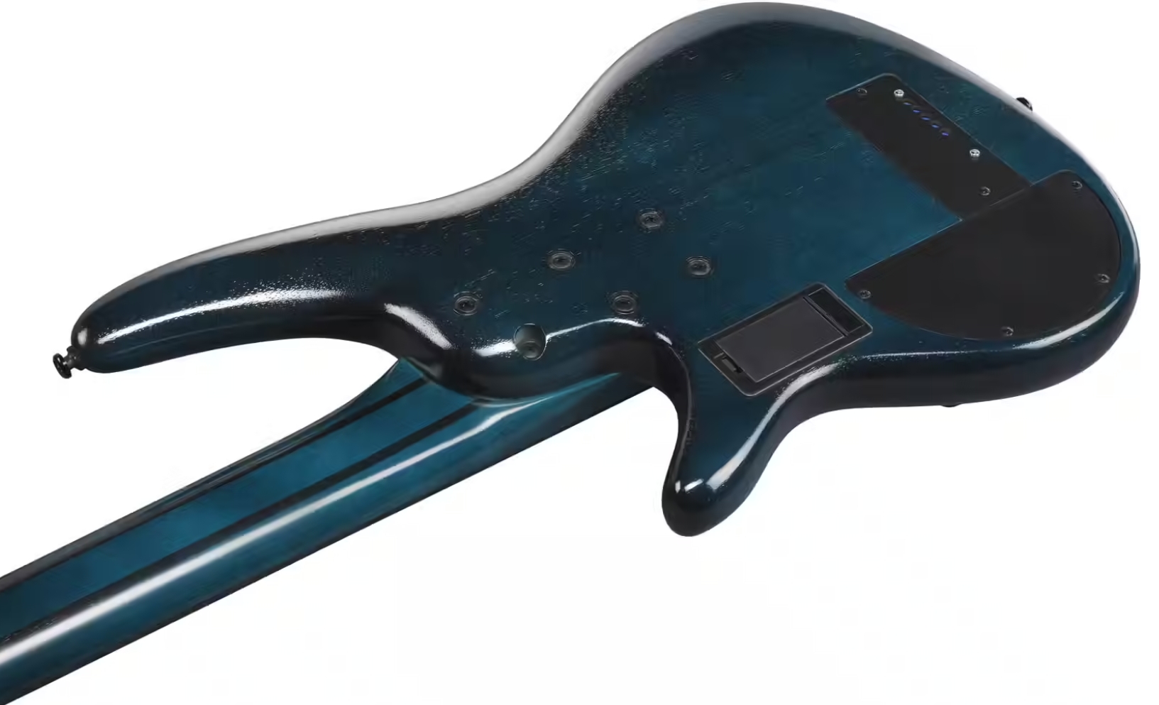 Ibanez Srd905 Ctl Workshop 5c Active Piezo Pp - Cosmic Blue Starburst Low Gloss - Basse Électrique 1/2 Caisse - Variation 3