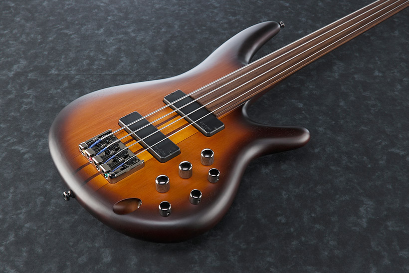 Ibanez Srf700 Bbf Fretless - Brown Burst Flat - Basse Électrique Solid Body - Variation 2