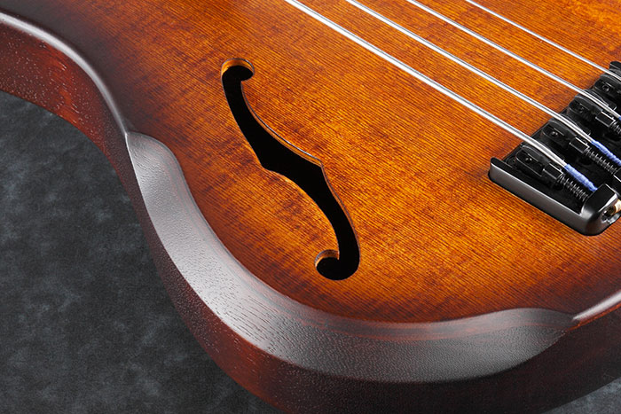 Ibanez Srh500f Nnf Fretless Workshop Epicea Acajou Rw - Natural Browned Burst Flat - Basse Électrique 1/2 Caisse - Variation 3