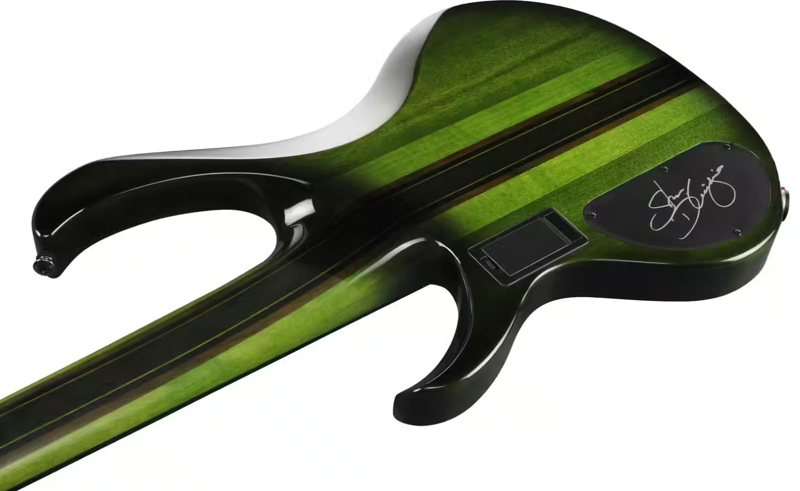 Ibanez Steve Di Giorgio Sdgb1 Dmt Signature Fretless 5c Active Ebo - Dark Moss Burst - Basse Électrique Solid Body - Variation 3