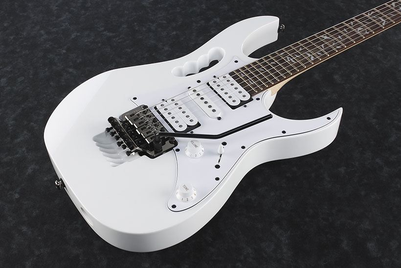 Ibanez Steve Vai Jemjr Wh Signature Hsh Fr Jat - White - Guitare Électrique Forme Str - Variation 2