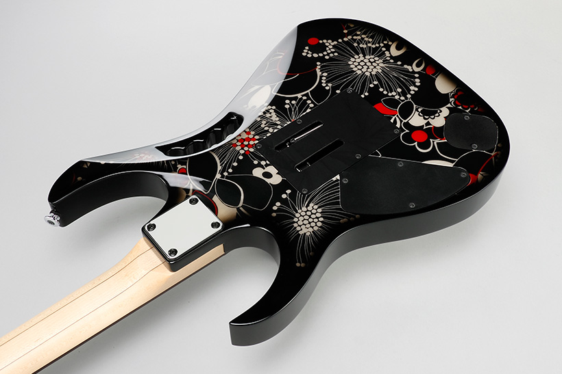 Ibanez Steve Vai Jem77 Fp2 Prestige Japon Signature - Floral Pattern 2 - Guitare Électrique Forme Str - Variation 2