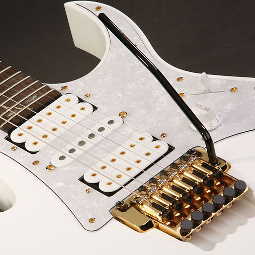 Ibanez Steve Vai Jem7v Wh Prestige Japon Signature Hsh Fr Rw - White - Guitare Électrique Forme Str - Variation 2