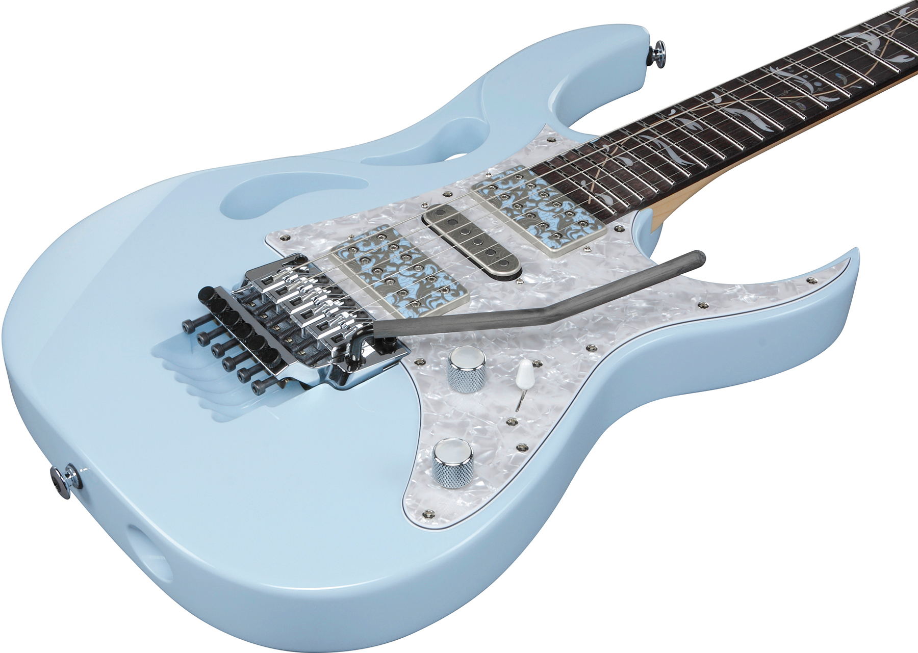 Ibanez Steve Vai Pia3761c Blp Signature Jap 2h Dimarzio Fr Rw - Blue Powder - Guitare Électrique Forme Str - Variation 2