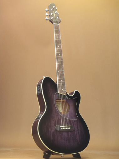 Ibanez Tcm50 Tks Talman Cw Frene Acajou - Transparent Black Sunburst - Guitare Acoustique - Variation 2
