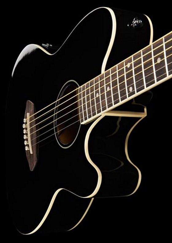 Ibanez Tcy10e Bk Talman Cw Epicea Sapele Pur - Black - Guitare Folk - Variation 4