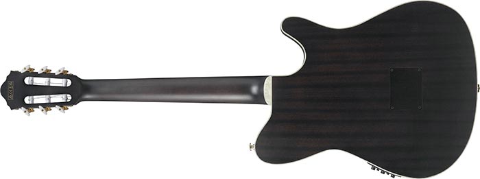 Ibanez Tim Henson Tod10n Tkf Ind Signature Lh Gaucher Epicea Sapele Rw - Transparent Black Flat - Guitare Classique Format 4/4 - Variation 1