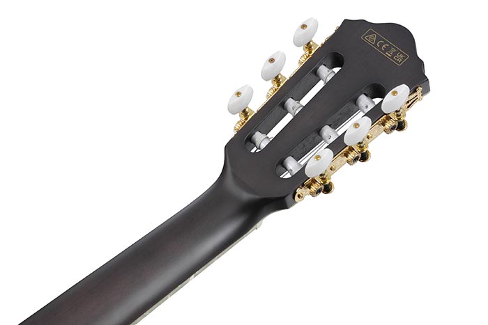 Ibanez Tim Henson Tod10n Tkf Ind Signature Lh Gaucher Epicea Sapele Rw - Transparent Black Flat - Guitare Classique Format 4/4 - Variation 3